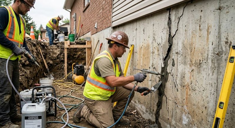 Cracked Foundation Repair in Calhoun, GA