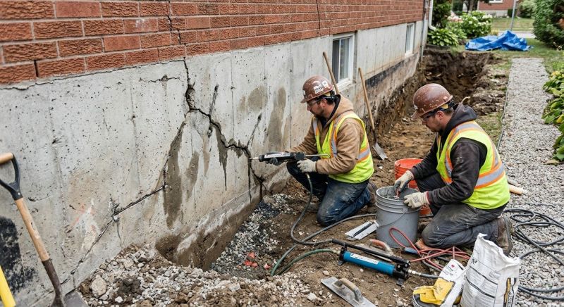 Cracked Foundation Repair in Canton, GA