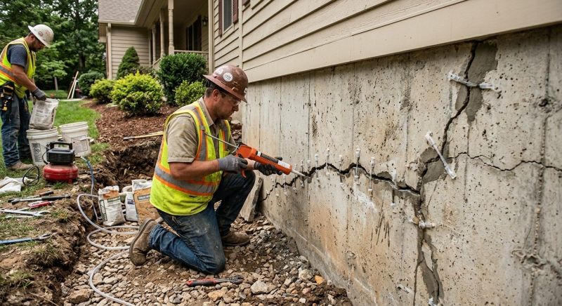Cracked Foundation Repair in Dawsonville, GA