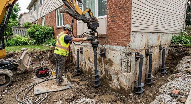 Helical Piers Installation in Jasper, GA