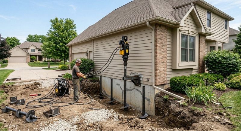 Helical Piers Installation in Jasper, GA