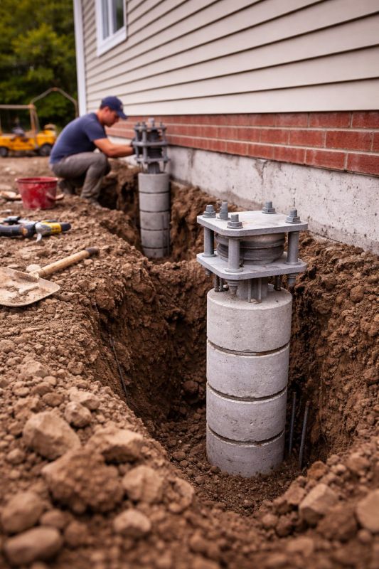 Helical Piers Installation in Jasper, GA