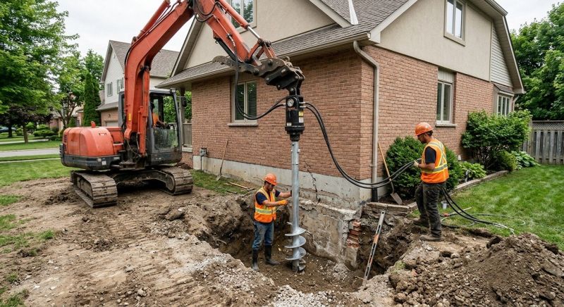 Helical Pile Installation in Jasper, GA