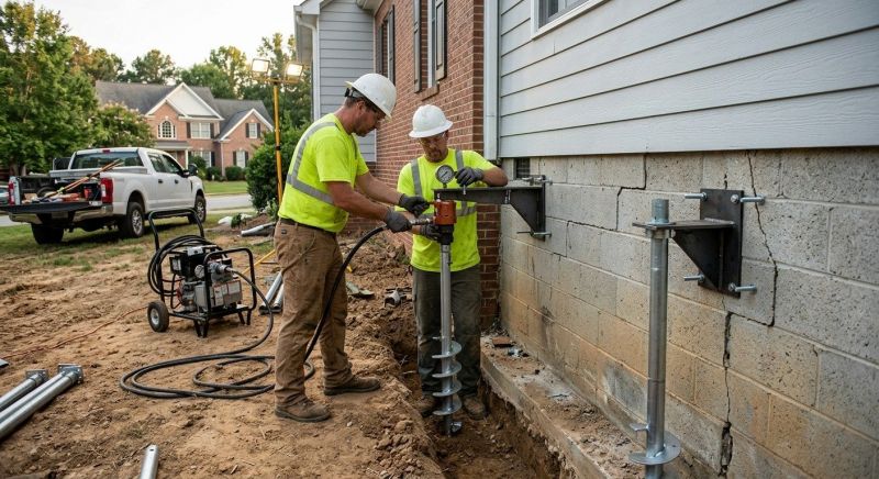 Helical Pile Installation in Jasper, GA