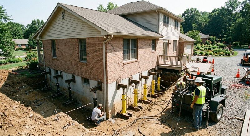 Sinking Foundation Lifting in Jasper, GA