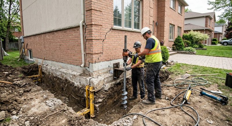 Sinking Foundation Repair in Adairsville, GA