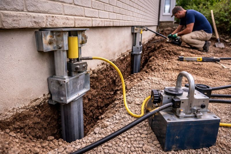 Sinking Foundation Repair in Canton, GA