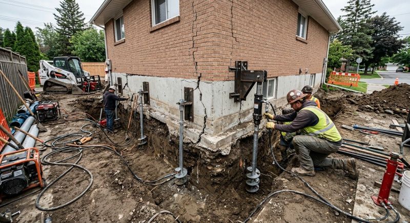 Sinking Foundation Repair in Cumming, GA