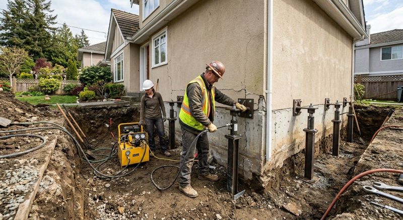 Sinking Foundation Repair in Jasper, GA